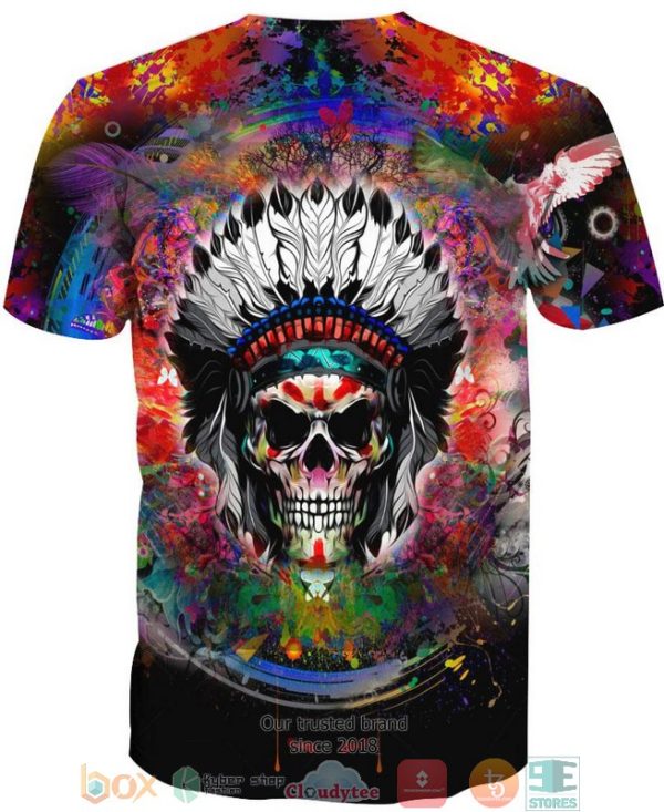 Color Native Skull 3D Shirt