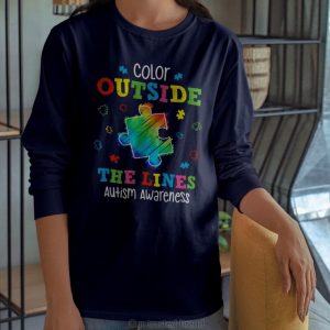 Color Outside The Lines Autism Awareness Hoodie