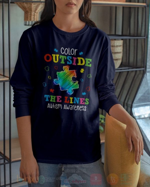 Color Outside The Lines Autism Awareness Hoodie