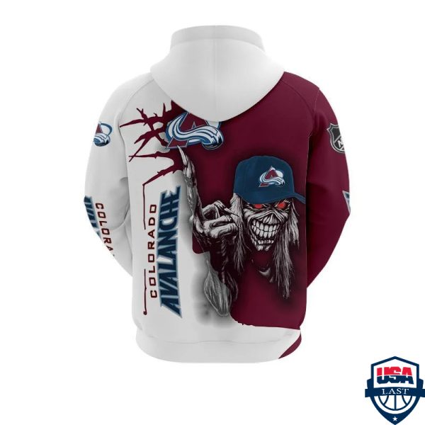 Colorado Avalanche Nhl Ver 2 All Over Printed Hoodie