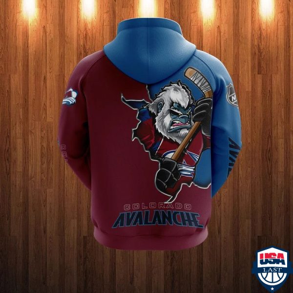 Colorado Avalanche Nhl Ver 3 All Over Printed Hoodie