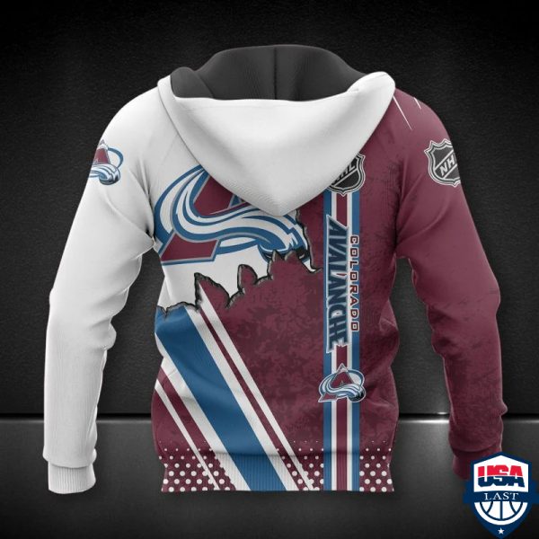 Colorado Avalanche Nhl Ver 7 All Over Printed Hoodie