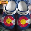 Colorado Flag Personalized Clogs Shoes With Your Name