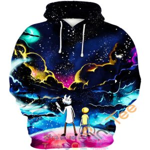 Colorful Galaxy Rick And Morty Hoodie 3D