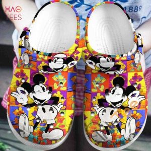 Colorful Mickey Mouse Crocs Clog Shoes