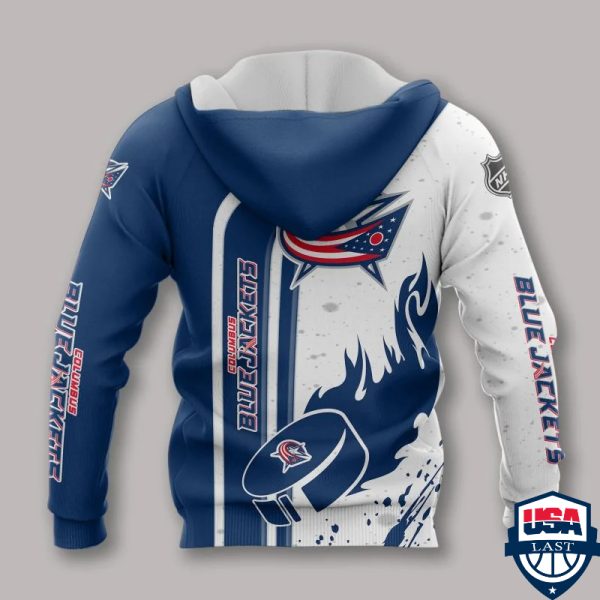 Columbus Blue Jackets Nhl Ver 1 All Over Printed Hoodie