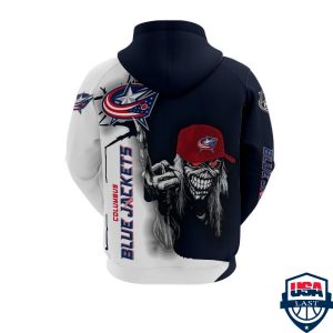 Columbus Blue Jackets Nhl Ver 2 All Over Printed Hoodie