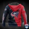 Columbus Blue Jackets Nhl Ver 8 All Over Printed Hoodie