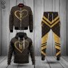 Combo Louis Vuitton Glitter Symbol Hoodie Bomber Jacket And Pants