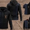 Combo Louis Vuitton Navy Classic Version Hoodie Bomber Jacket And Pants