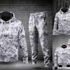 Combo Louis Vuitton Sport Gray Hoodie Bomber Jacket And Pants