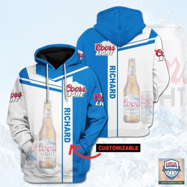 Coors Light Customizable 3D All Over Print Hoodie