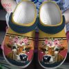 Cow And Flower Vintage Clogs Shoes