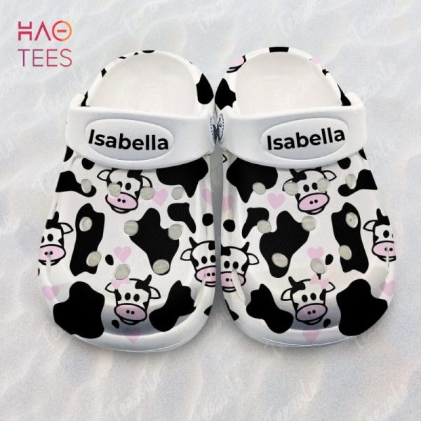 Cow Cartoon Kids Personalized Clogs Shoes