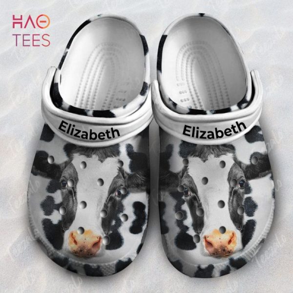 Cow Head Personalized Clogs Shoes With Your Name