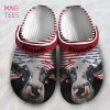 Cow Hole America Flag Personalized Clog Shoes