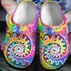 Cow Tie Dye Clogs Shoes