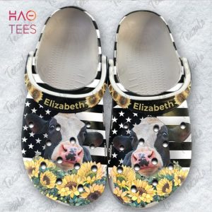 Cow With Sunflower Personalized Clogs Shoes