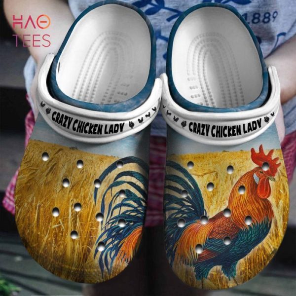 Crazy Chicken Lady Clogs Shoes