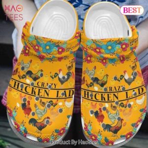 Crazy Chicken Lady Croc Shoes For Mother Day – Chicken Flower Shoes Crocbland Clog Gifts For Mom Daughter