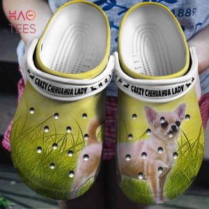 Crazy Chihuahua Lady Clogs Shoes