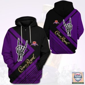 Crown Royal Rock Hand 3D All Over Print Hoodie T-Shirt