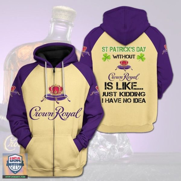 Crown Royal St Patrick Day 3D All Over Print Hoodie