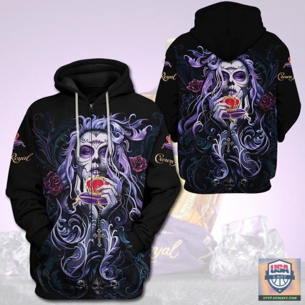 Crown Royal Tattoo Girl 3D All Over Print Hoodie T-Shirt