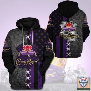 Crown Royal Us Flag 3D All Over Print Hoodie T-Shirt