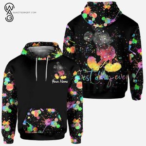 Custom Mickey Mouse Colorful Hoodie And Leggings