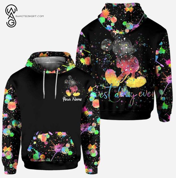 Custom Mickey Mouse Colorful Hoodie And Leggings