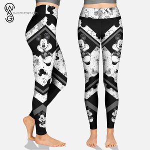 Custom Mickey Mouse Drawing Hoodie And Leggings