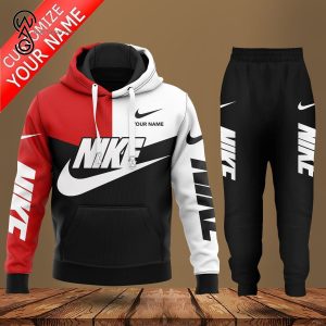 Custom Name Nike Logo Full Print Hoodie And Pants