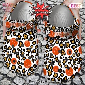 Custom Seamless Basketball Leopard Clog Shoes Exclusive