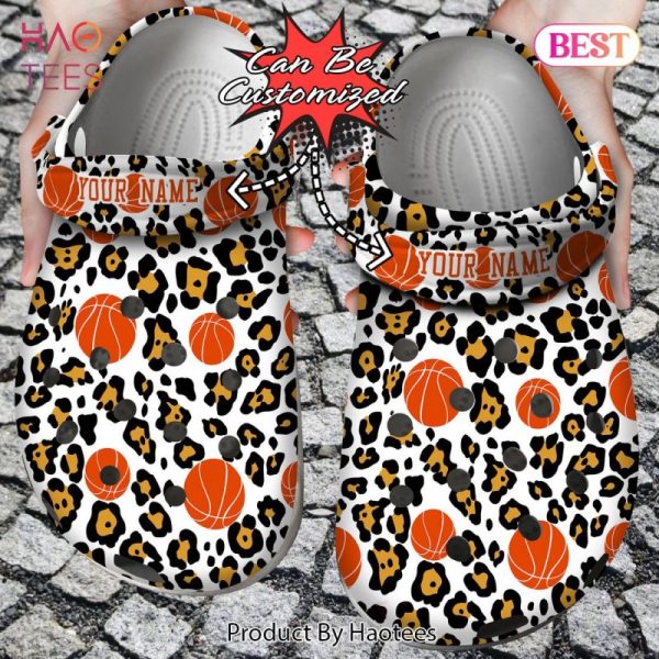 Custom Seamless Basketball Leopard Clog Shoes Exclusive