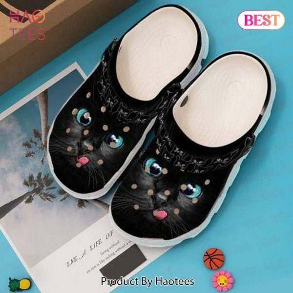 Cute Black Cat Personalized 202 Gift For Lover Rubber Crocs Clog Shoes Comfy Footwear