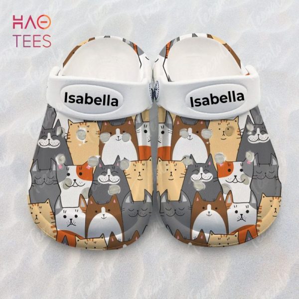 Cute Cat Kids Personalized Clogs Shoes