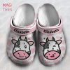 Cute Cow Face Pink Pattern Personalized Clogs Shoes