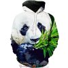 Cute Panda Hoodie 3D