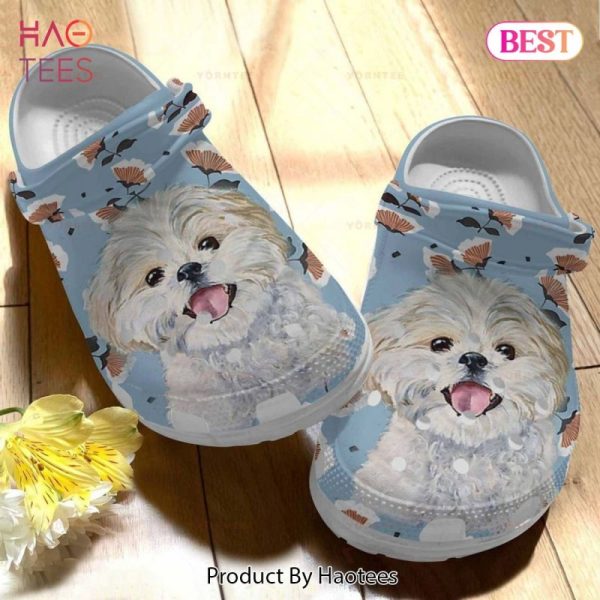 Cute Shih Tzu Cute Dog Gift For Lover Rubber Crocs Clog Shoes Comfy Footwear