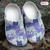 Cute Team Cat Pattern Gift For Lover Rubber Crocs Clog Shoes Comfy Footwear