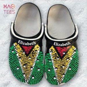 DNA Guyana Flag Gift Personalized Clogs Shoes