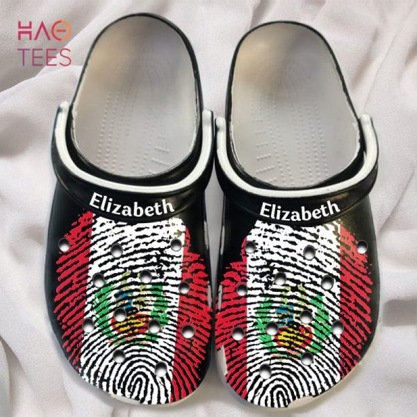 DNA Peru Flag Peru Gift Personalized Clogs Shoes