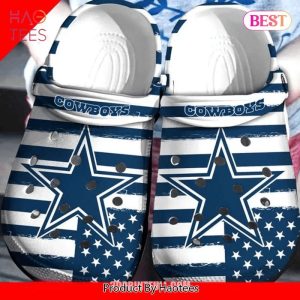 Dallas Cowboys Nfl 10 Team Gift For Fan Rubber Crocband Exclusive