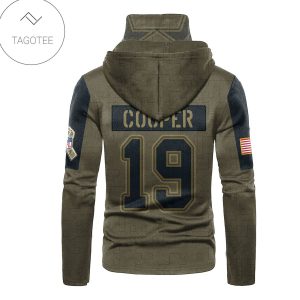 Dallas Cowboys Number 19 Amari Cooper Mask Hoodie