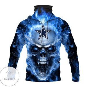 Dallas Cowboys Skull Fire Mask Hoodie