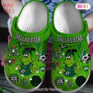 Dallas Stars NHL Sport Crocs Crocband Clogs Shoes Comfortable For Men Women and Kids