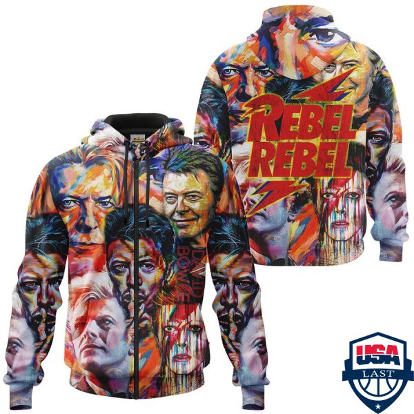 David Bowie Ver 8 3D Hoodie Apparel