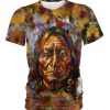 Deep Brown Native American 3D Shirt