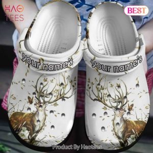 Deer And Butterfly In Autumn Wind Shoes Custom Shoe Birthday Gift For Men Women